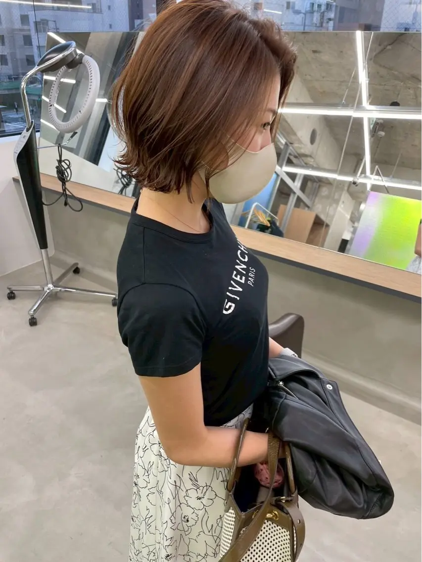 ショート カラー ショートボブ ボブ ショートヘア HAKU 津久野のヘアスタイル