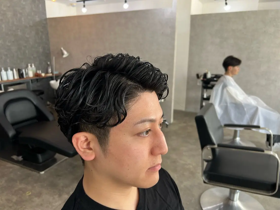 メンズ メンズパーマ 川端 さくのヘアスタイル
