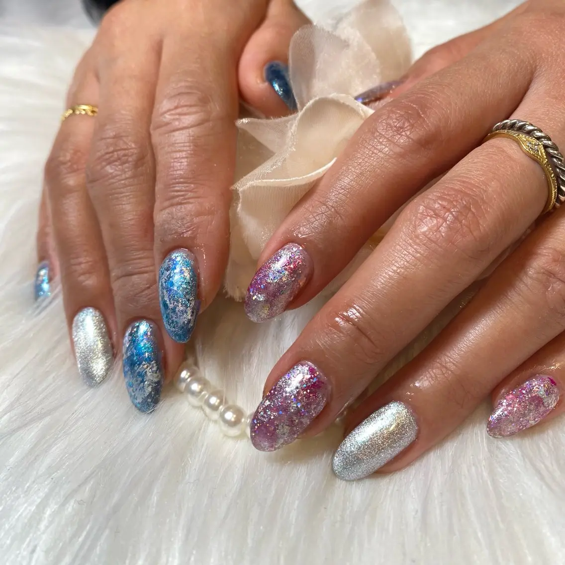 ミディアム ハンドネイル FREEME 🌼アビのネイルデザイン