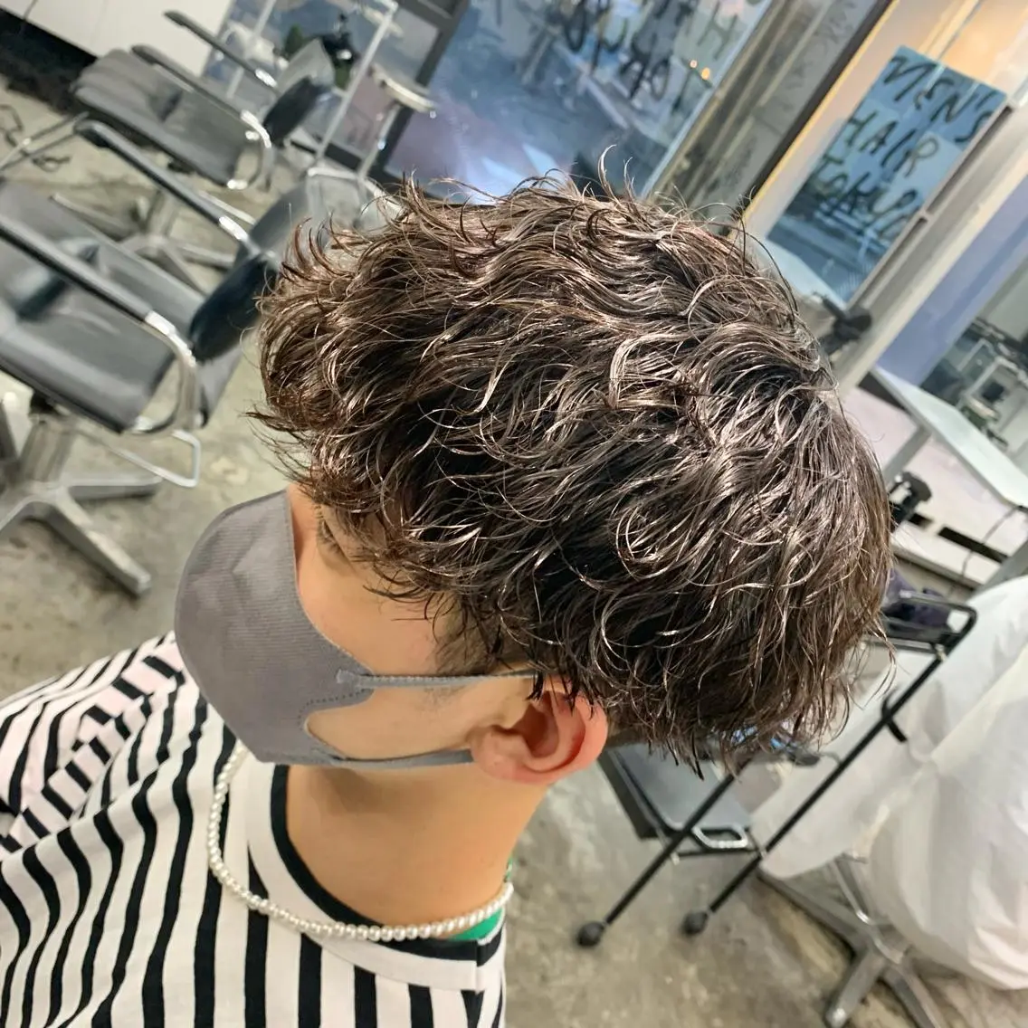 カット+波巻きパーマ(※学生限定👨🎓) 💈平日限定💈 ※土日祝+1000円の写真