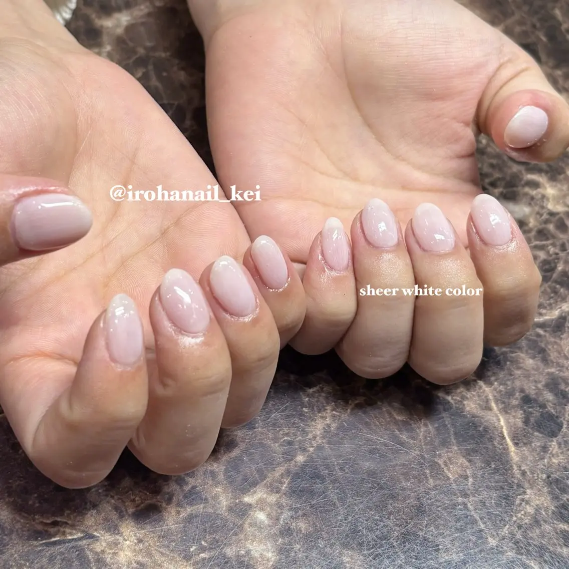 ネイル ホワイト IROHA NAIL_けい🐶のネイルデザイン