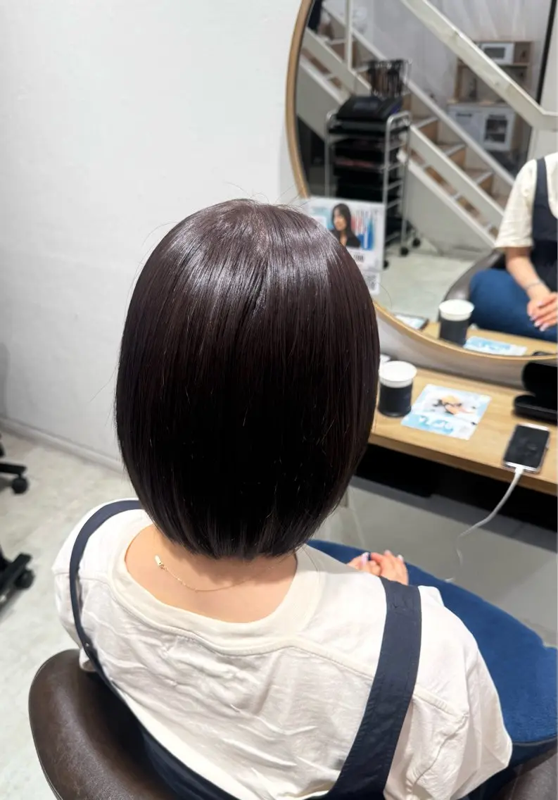 カラー ブラウンカラー ナチュラルうる艶 カラーミル🌙のヘアスタイル
