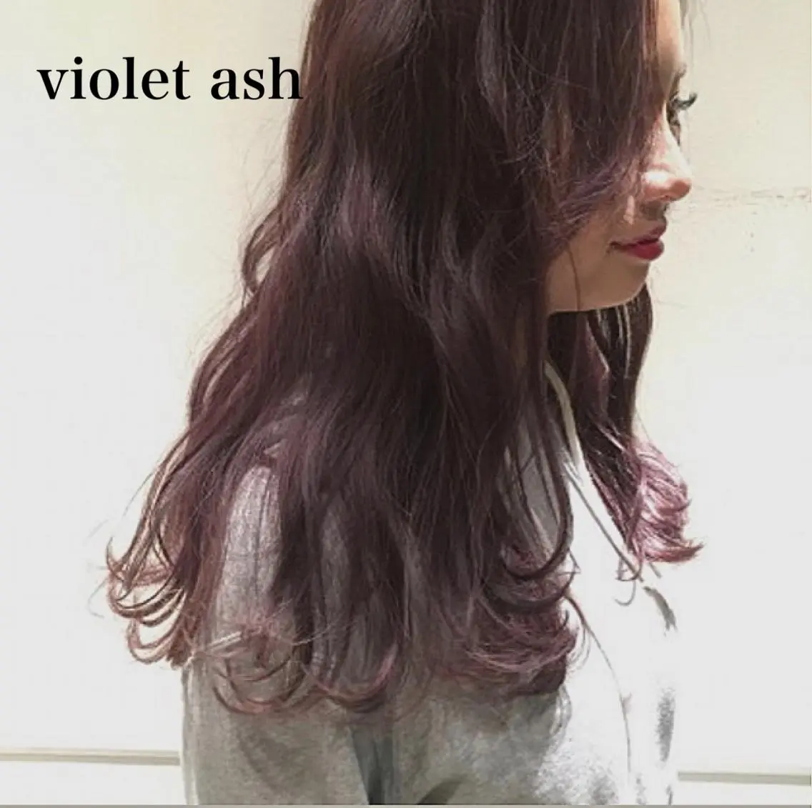 セミロング カラー 透明感カラー👑 井上美乃里のヘアスタイル