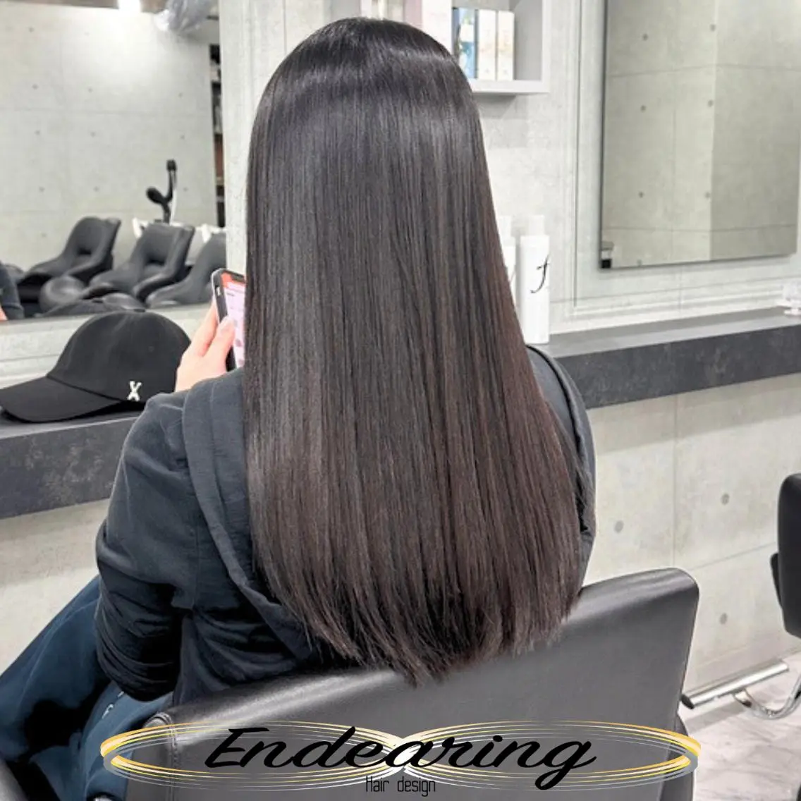 ロング レイヤーカット ロング ローレイヤー 小顔カット カット 縮毛矯正 柳田 怜那/銀座 Endearingのヘアスタイル