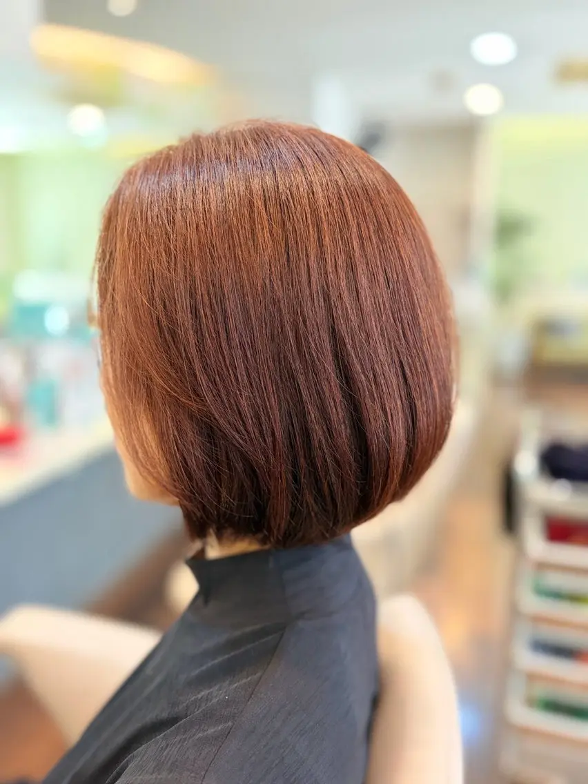 ショート ヘアカラー トリートメント 🎀髪質改善🎀 Olive南森町のヘアスタイル