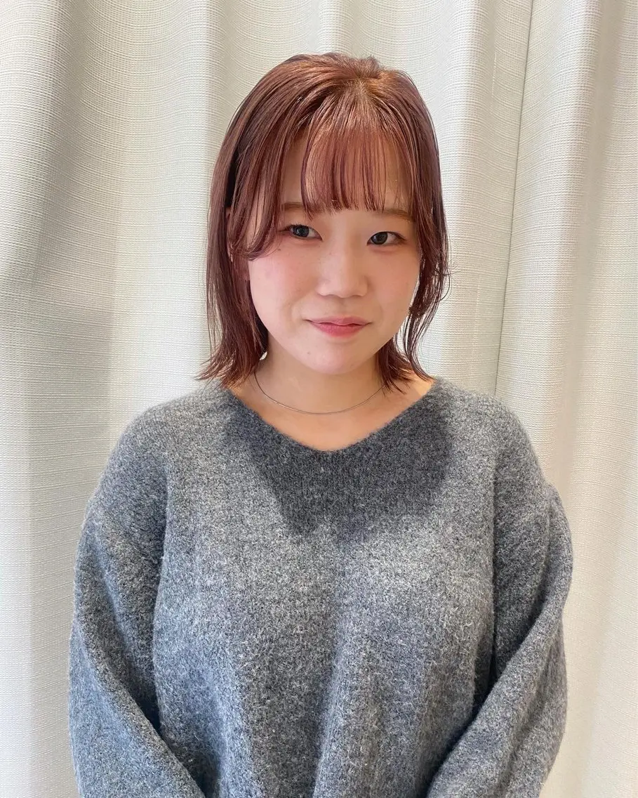 ショート カラー ベージュカラー ブリーチ ラベンダーカラー ピンクカラー ピンクラベンダー 増井 彩乃のヘアスタイル