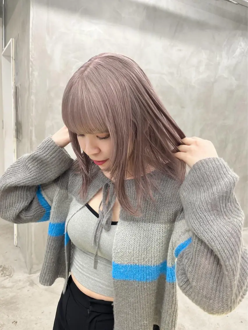 🌈1日1人限定トリプルカラー🌈【ケアブリーチ2回+カラー+キューティクル補修トリートメント】の写真