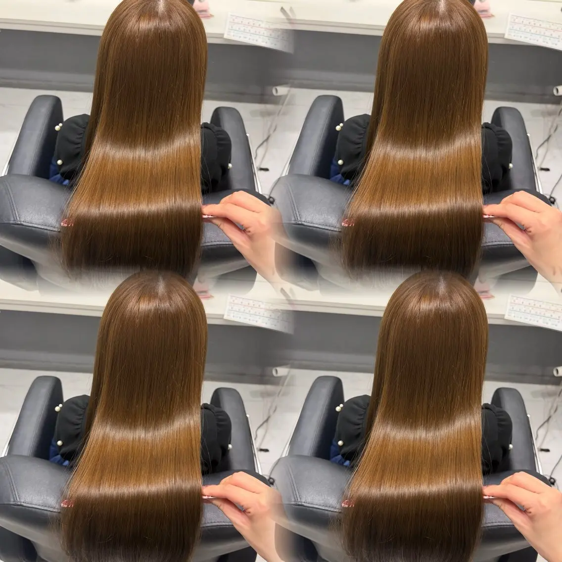 セミロング カラー ヘアカラー トリートメント 🦋REISA🦋 エクステ×ハイトーンのヘアスタイル