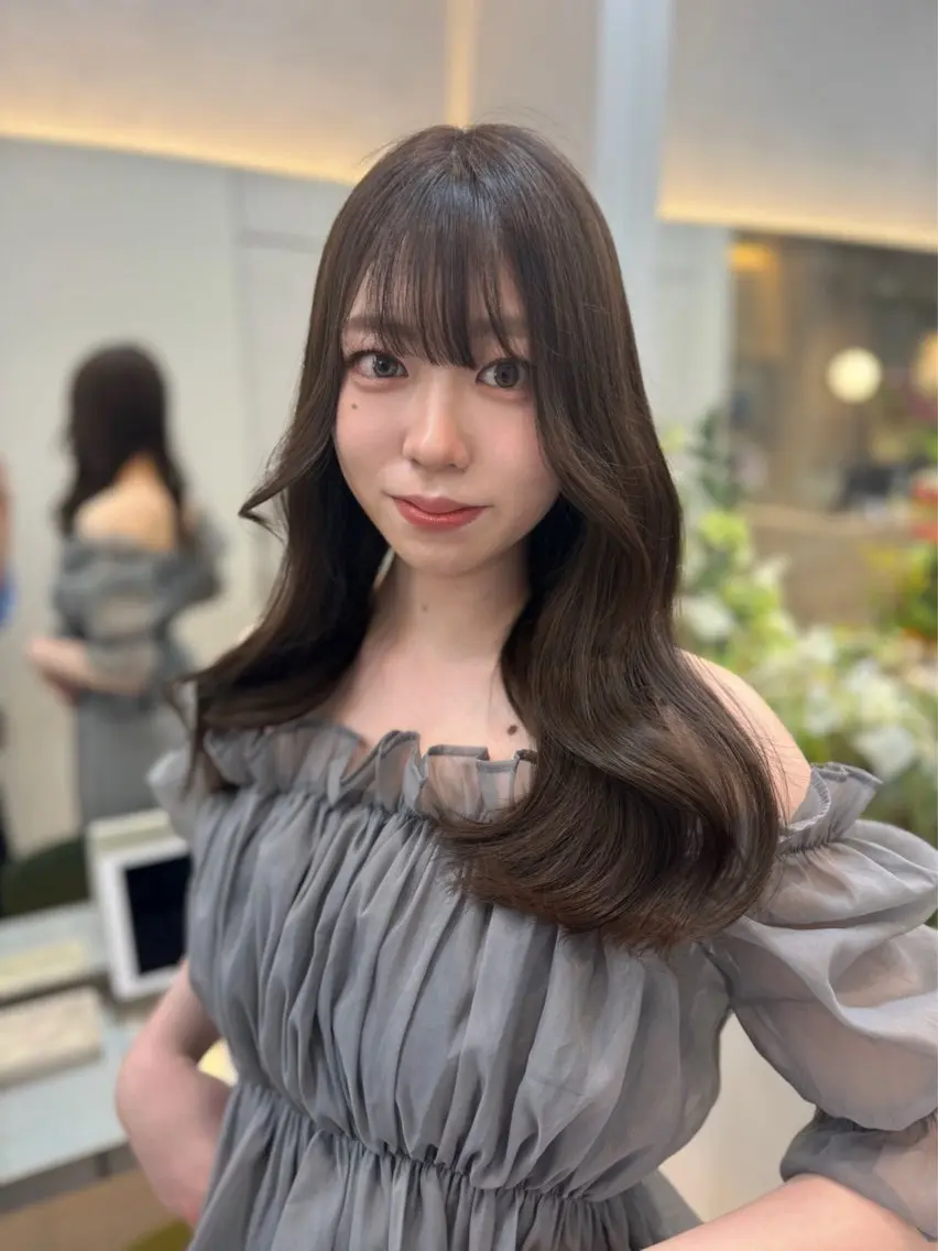 ロング 韓国トレンド💓 阿部あんじゅのヘアスタイル