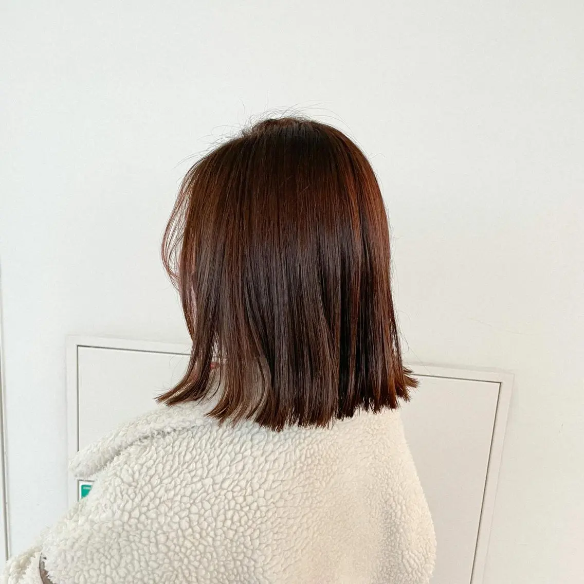 ミディアム カラー 落合 美穂のヘアスタイル