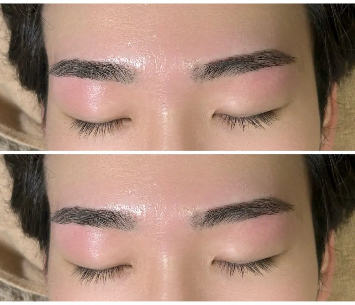 【メンズ】黄金比で美眉！Wax脱毛　眉マッピングの写真