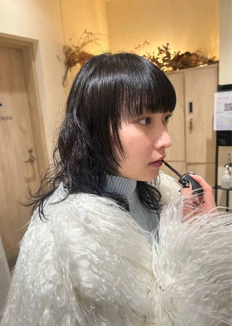 ミディアム ショート・ボブ ・パーマ【iri】のヘアスタイル