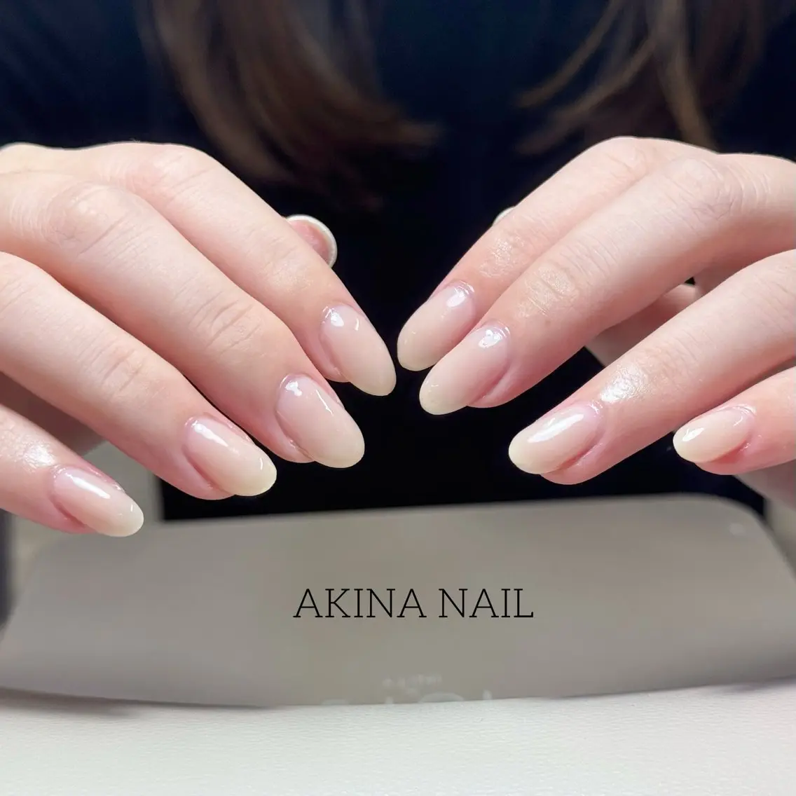ミディアム 韓国風ヘア ハンドネイル ハンドケア Akina Nail 亀戸のネイルデザイン