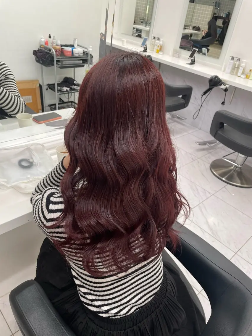 ロング カラー ヘアアレンジ ヘアカラー トリートメント ヘアセット 💗横浜美容室 💗HARUNAのヘアスタイル