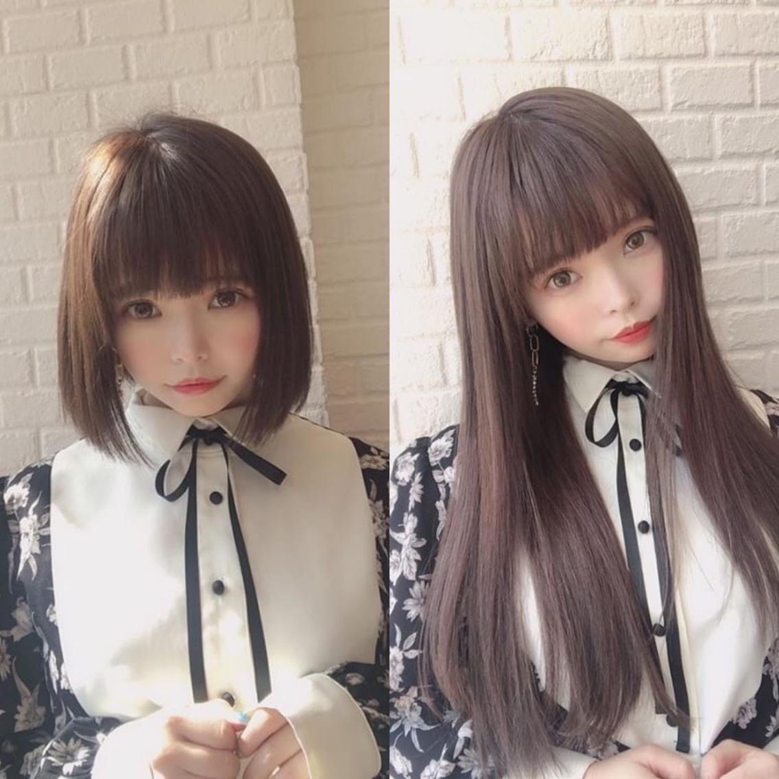 ロング プルエクステ 𝑾𝑨𝑲𝑨のヘアスタイル