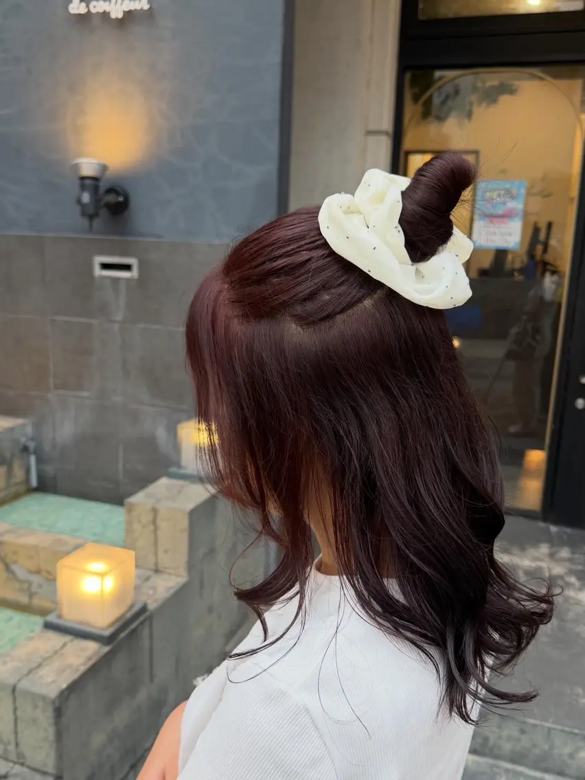 ミディアム ヘアカラー トリートメント 小林 美羽のヘアスタイル