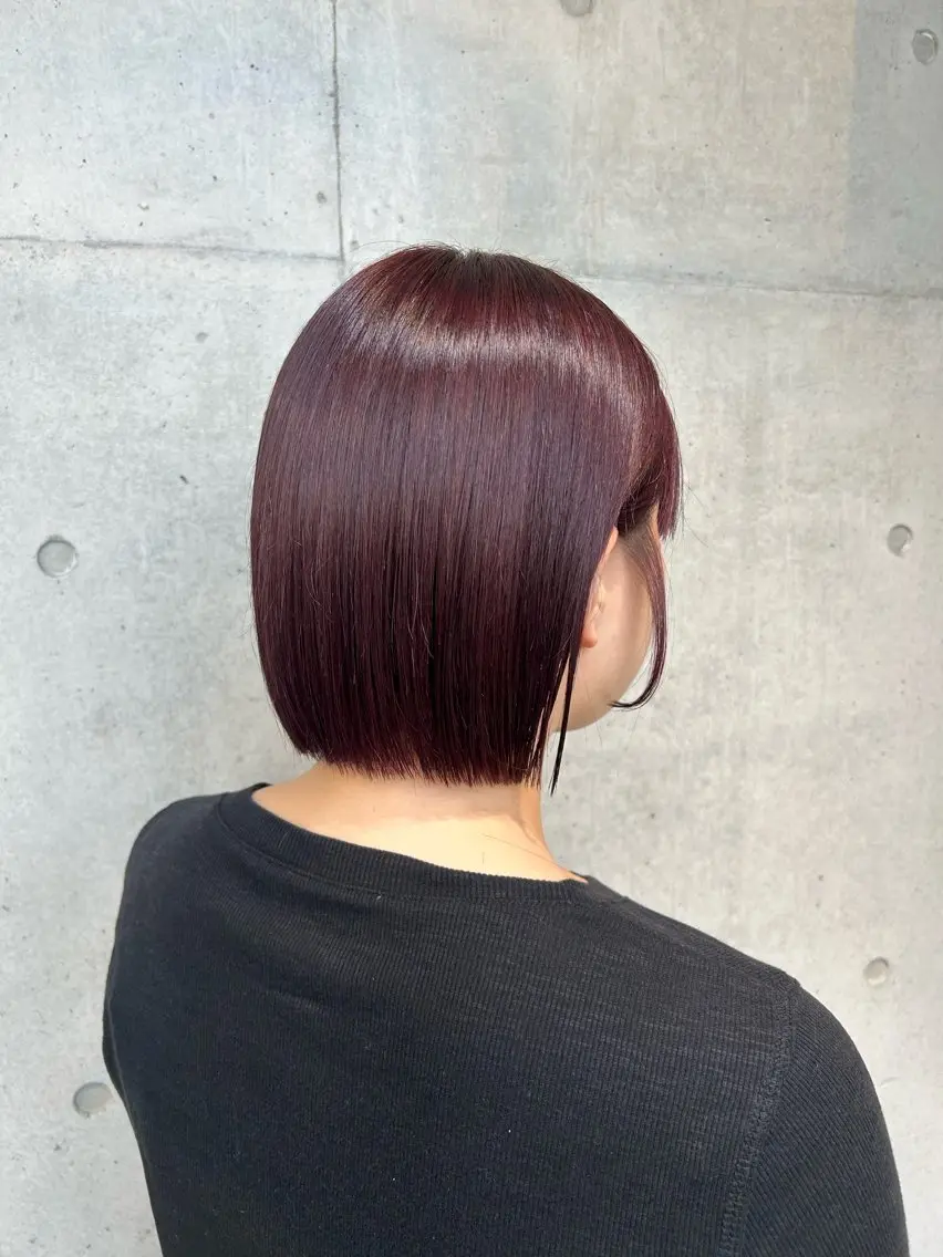 ショート カラー ヘアアレンジ カット ヘアカラー トリートメント ボブ艶モテカラー🫧 カリンのヘアスタイル