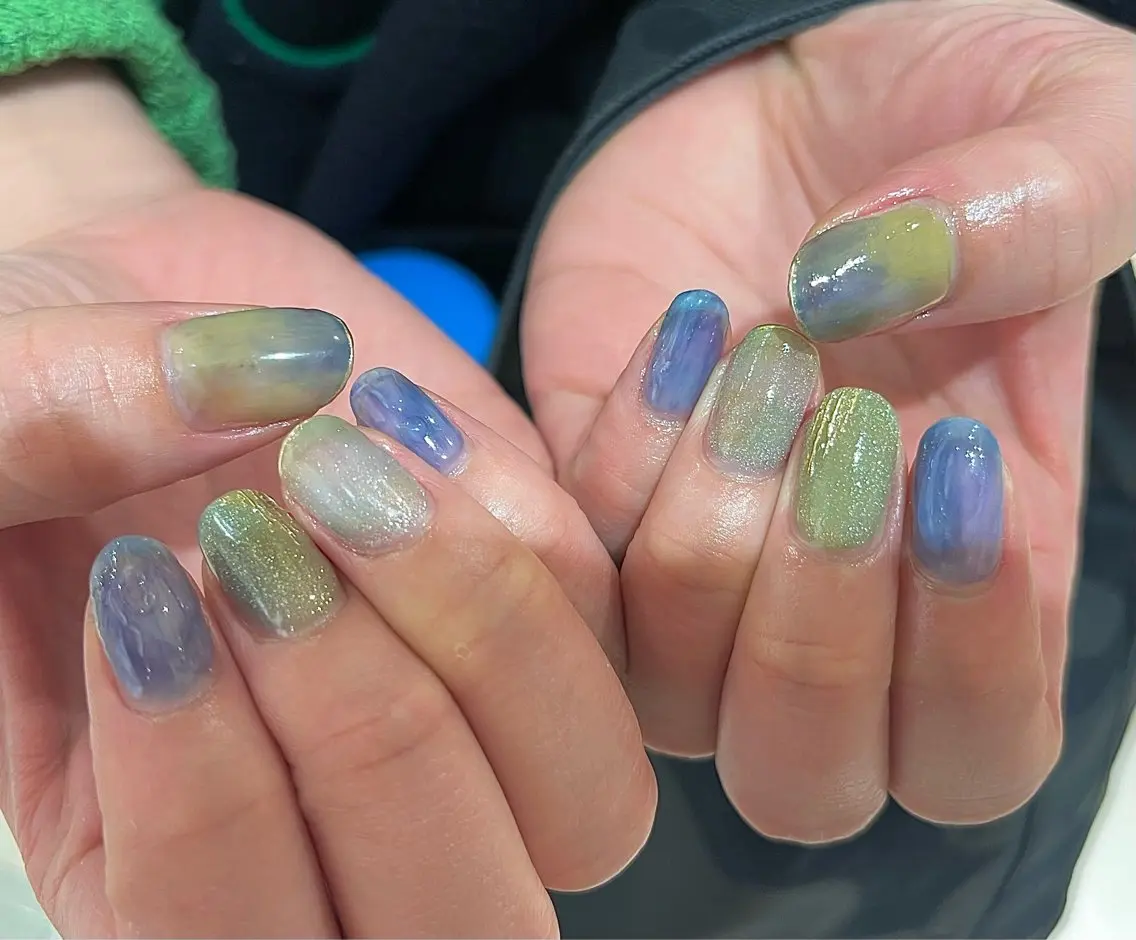 ネイル ゴールド ニュアンスネイル Riry＊° knailのネイルデザイン