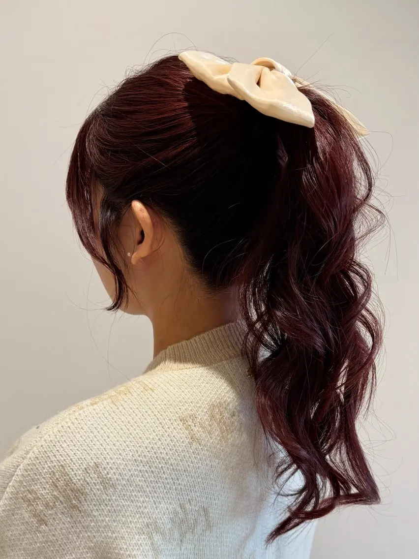 ロング ヘアアレンジ ポニーテール ヘアセット 艶髪🌿美髪 大塚礼乃【西荻窪】のヘアスタイル