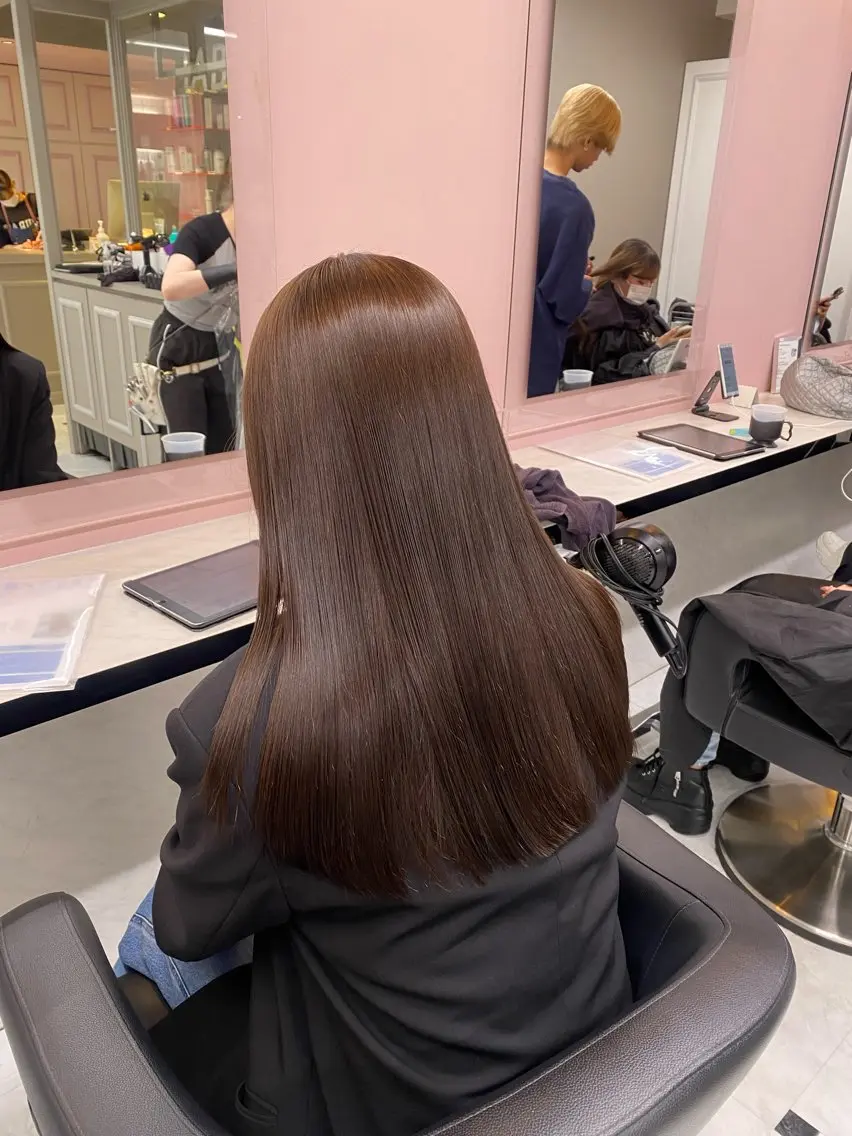カラー ♥️韓国風透明感 暖色misa♥️のヘアスタイル
