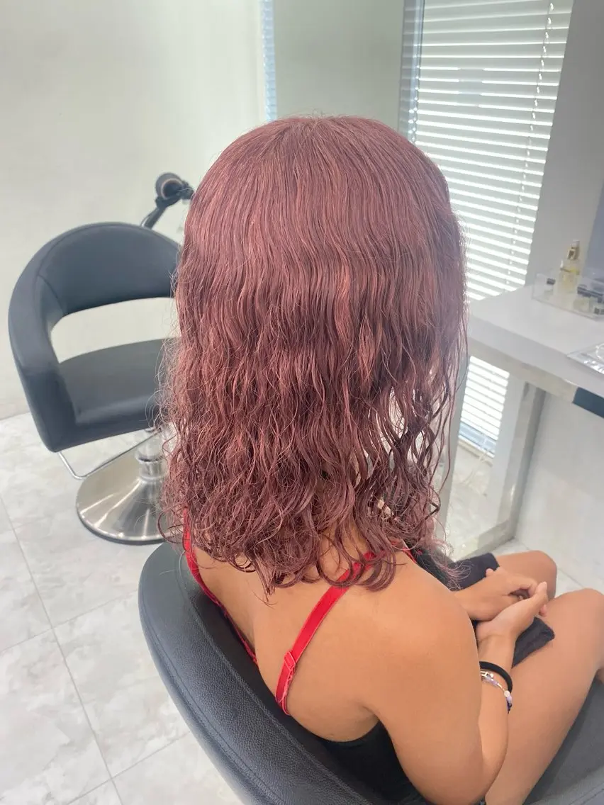 ミディアム Ma2Ri /ゆるふわ暖色カラーのヘアスタイル