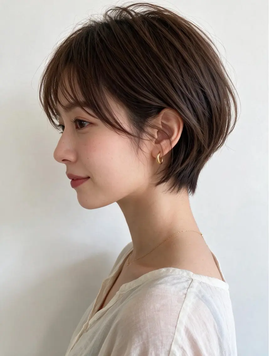 ショート 髪質改善 縮毛矯正 酸性ストレート 縮毛矯正 MATSU DAのヘアスタイル
