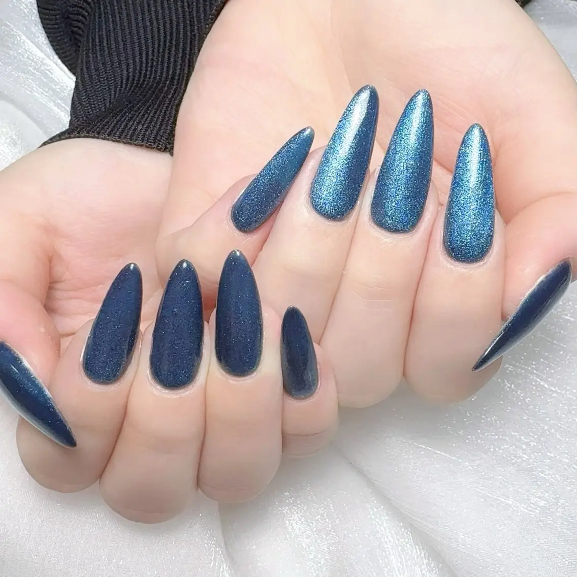 メンズ ネイル メンズ韓国風 アートネイル オーロラネイル ガーリー キラキラネイル ハンドネイル Nail salon 木にいるのネイルデザイン