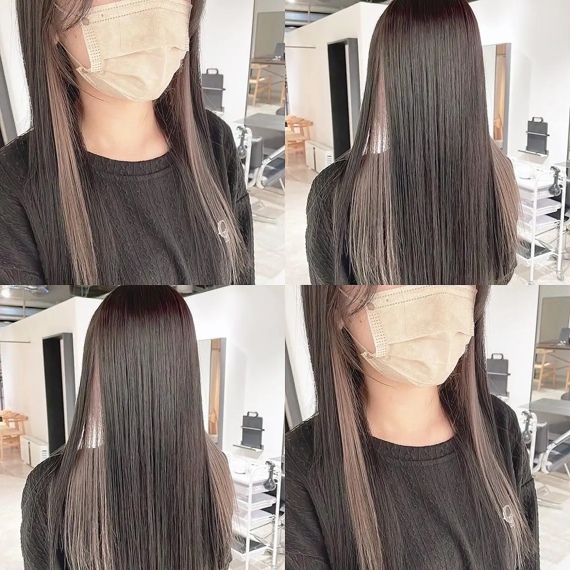 カラー ベージュカラー ブリーチ イヤリングカラー ヘアカラー トリートメント 渋谷:インナーカラー ／🍒エリカ🍒のヘアスタイル