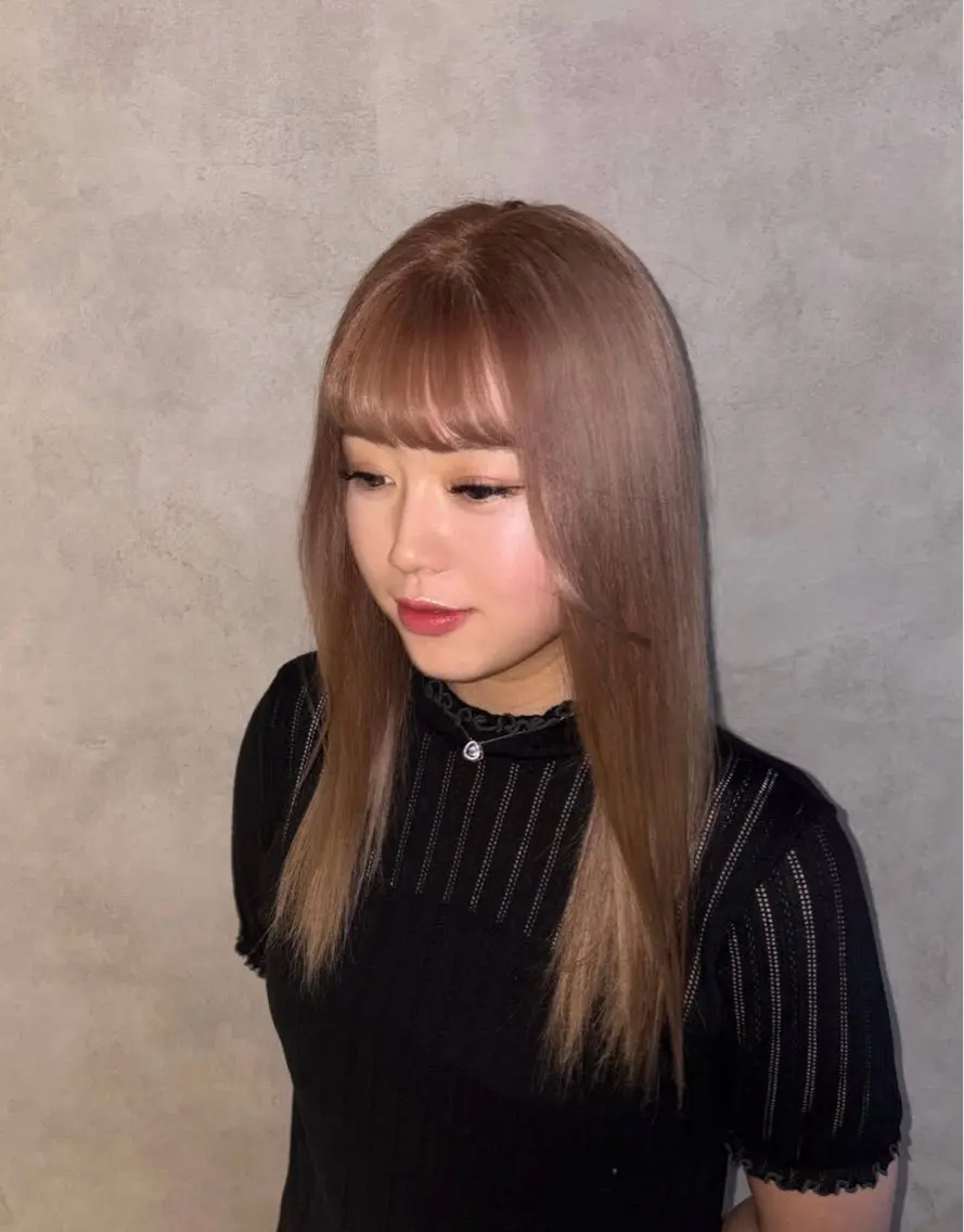 ロング カラー ヘアカラー 《.Xian》 アカリ/艶髪カラーのヘアスタイル