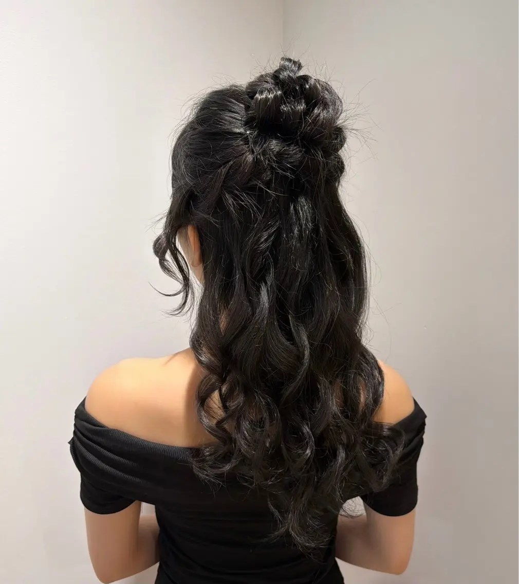 ヘアアレンジ 梅田 ヘアセット モデル Remiのヘアスタイル
