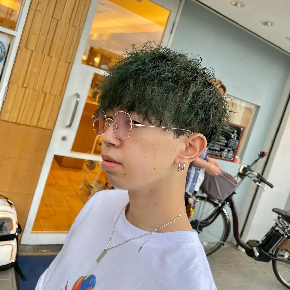 メンズ メンズブリーチ マッシュ メンズパーマ 刈り上げ ✨受賞歴多数✨ボブ• ショート🕊藤原朋也のヘアスタイル