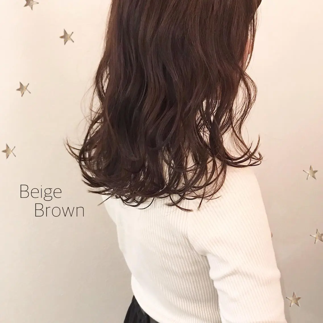 ミディアム カラー 市川 千夏のヘアスタイル