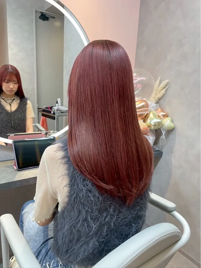 ロング カラー カット ヘアカラー トリートメント three_ ナオキのヘアスタイル