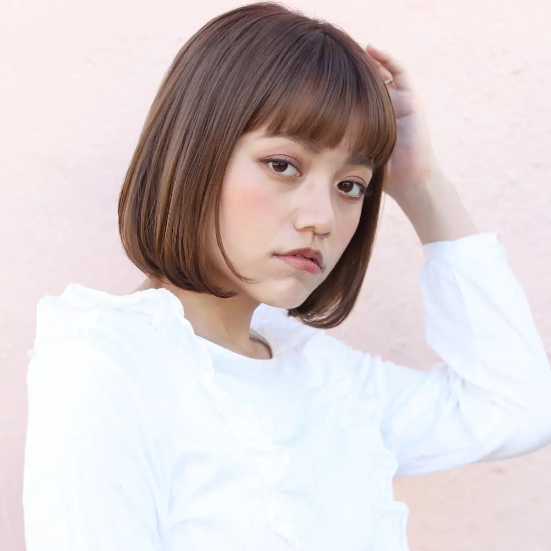 ミディアム カラー マンツーマン 美容師💚コウブチのヘアスタイル