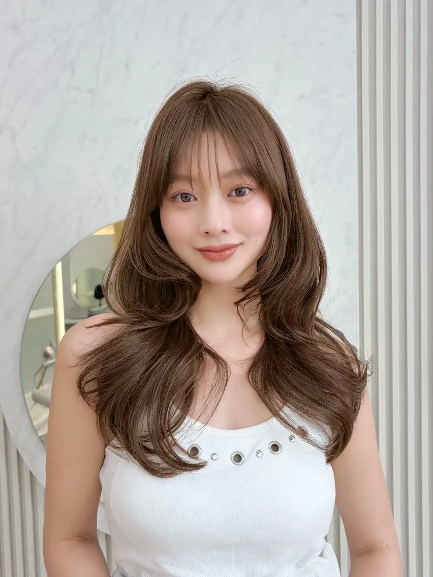 セミロング カット トリートメント oto🤍×美髪× ゆるふわレイヤーのヘアスタイル