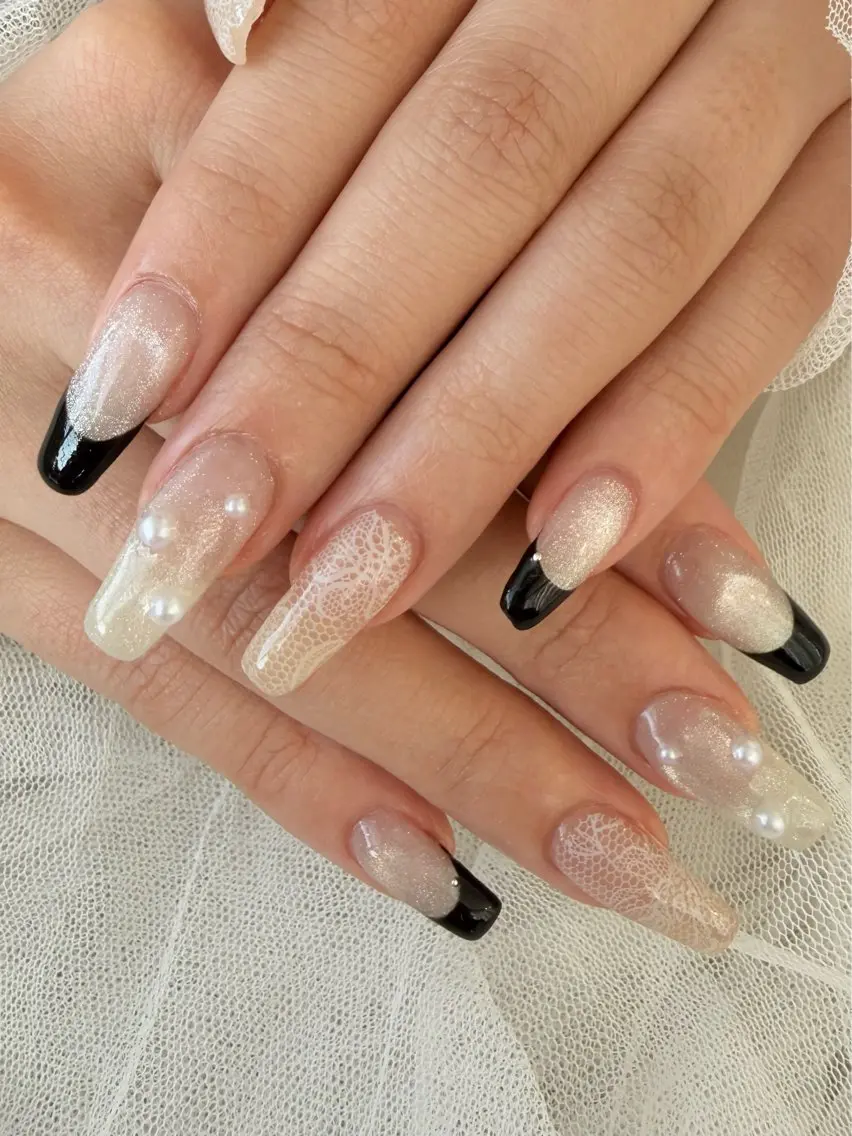 ネイル フレンチネイル ハンドネイル anlubon /みわのネイルデザイン