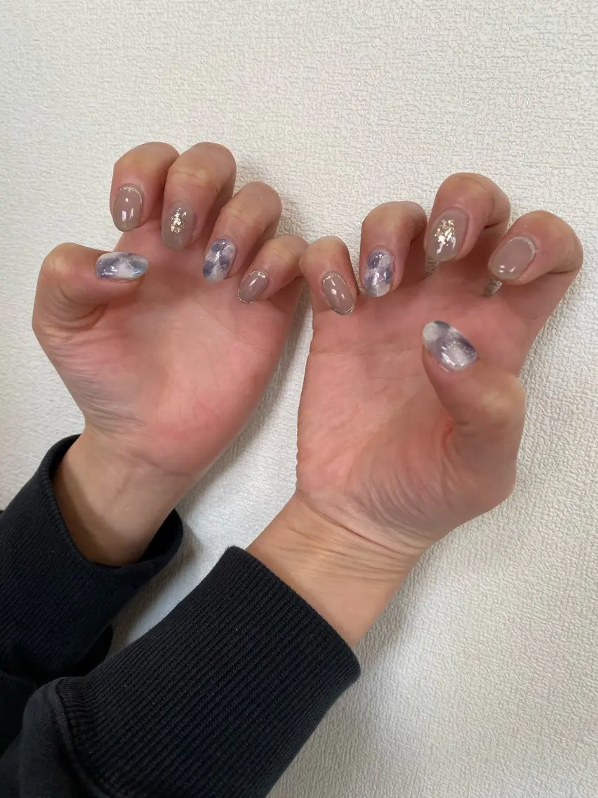 ネイル ニュアンスネイル ハンドネイル 自宅サロン FeelFreeのマツエク・マツパデザイン