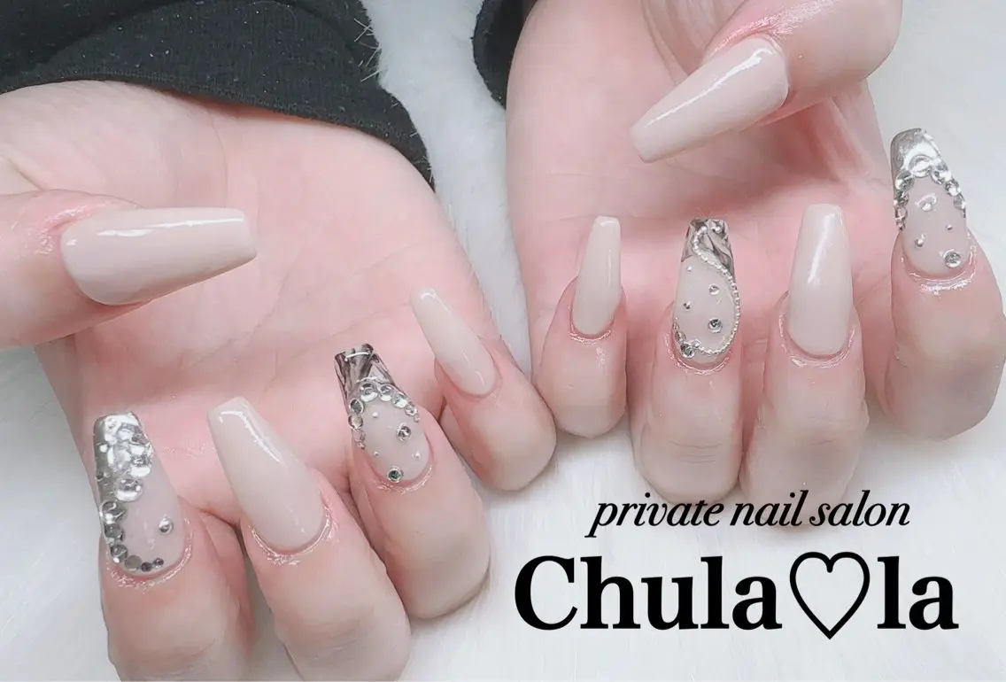 ネイル ストーンネイル ハンドネイル Chula♡la 豊見城市高安のネイルデザイン