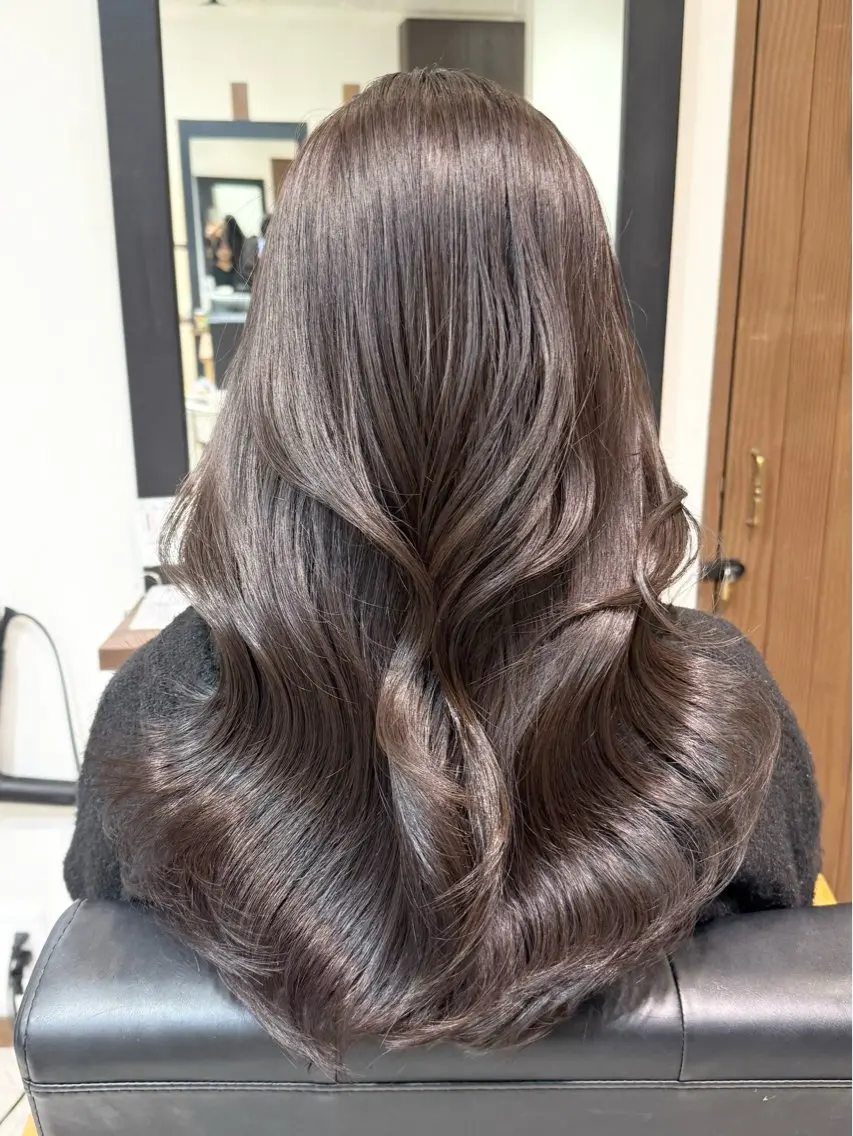 ロング ヘアカラー トリートメント 透明感カラー/ 大阪/SHION🍒のヘアスタイル