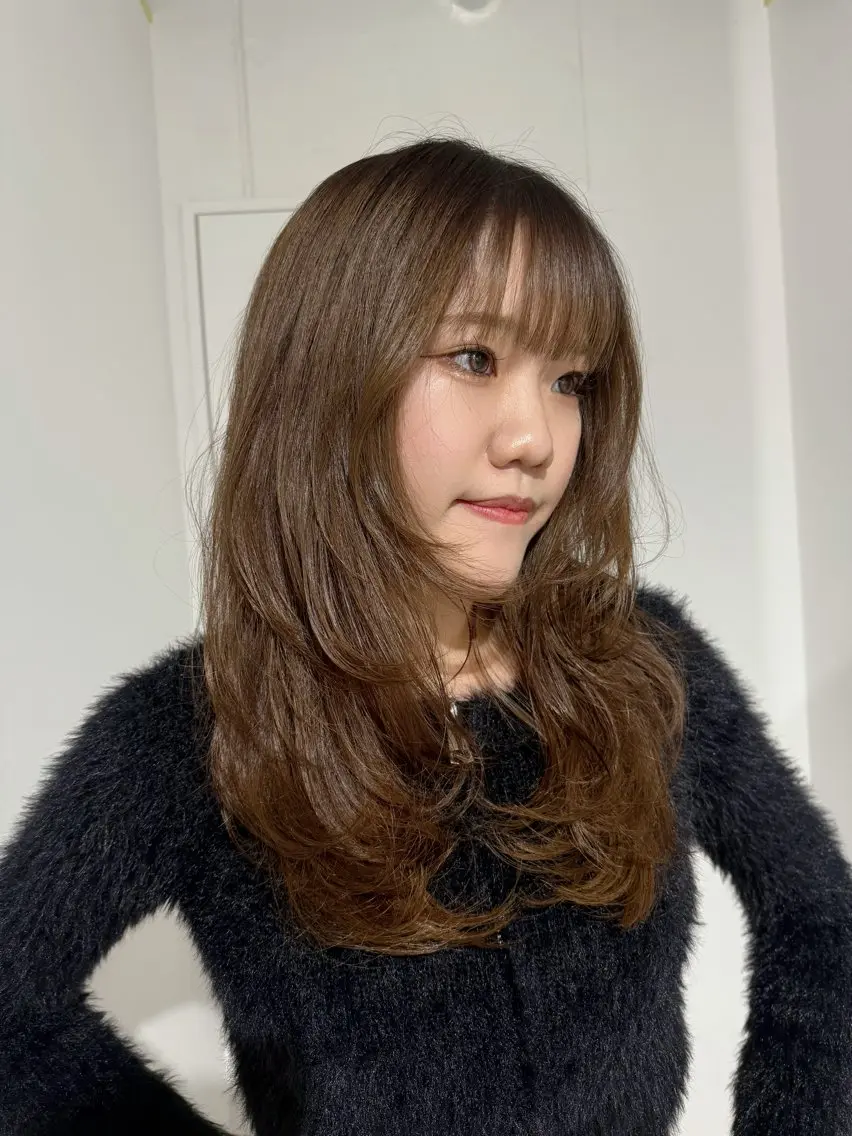 セミロング レイヤーカット カット トリートメント レイヤーカット/ボブ /春日井🍏鵜飼元喜のヘアスタイル