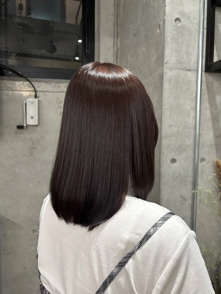 ミディアム カラー ブリーチ グレージュ ラベンダーカラー ラベンダーグレージュ ラベンダーグレー カット ヘアカラー maika (^^)。.:*☆のヘアスタイル