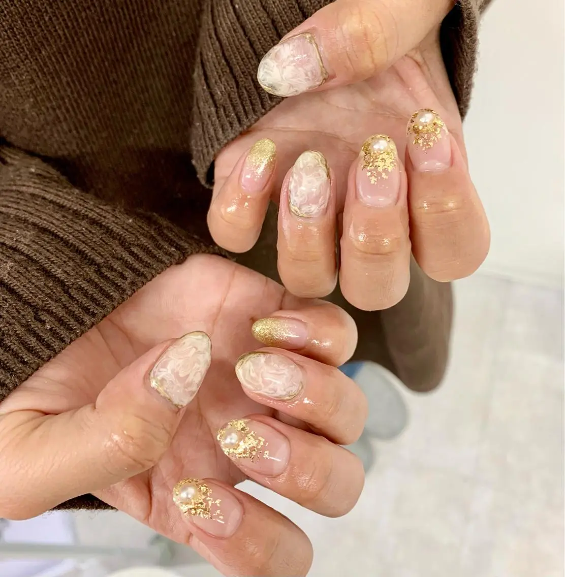 ネイル アートネイル ニュアンスネイル pu muのネイルデザイン