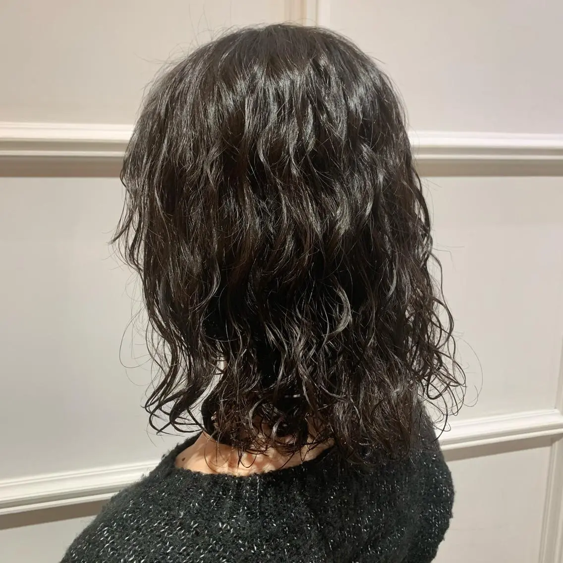 ミディアム パーマ ミディアムパーマ 髪質改善カラー&TR 縮毛矯正/弱酸性矯正のヘアスタイル