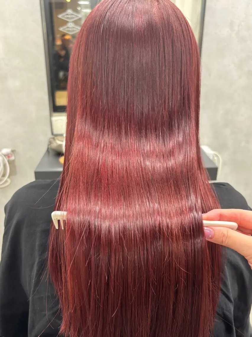 セミロング ヘアカラー 宮尾 星夢のヘアスタイル