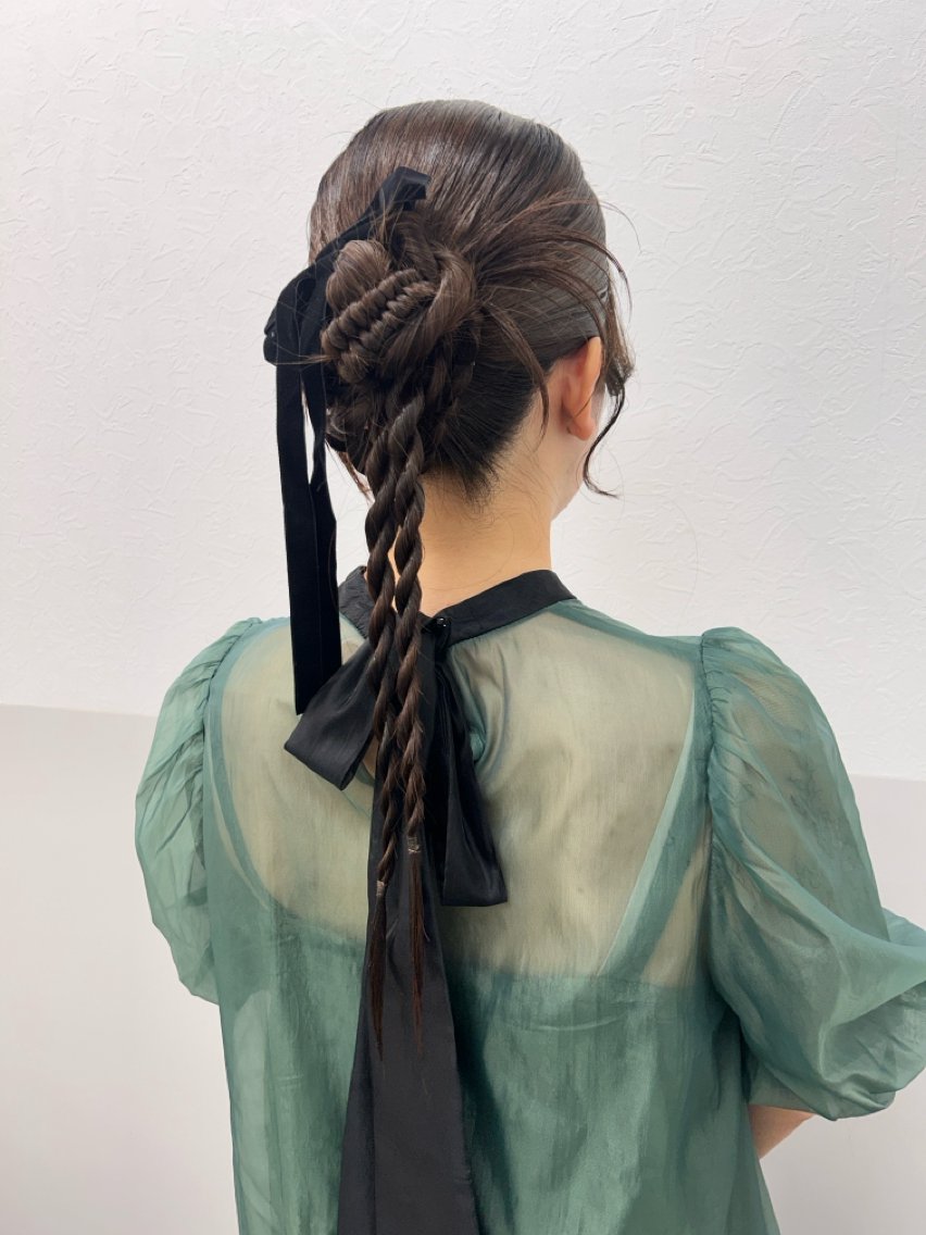 ロング ヘアアレンジ ヘアセット 薄田 珠美のヘアスタイル