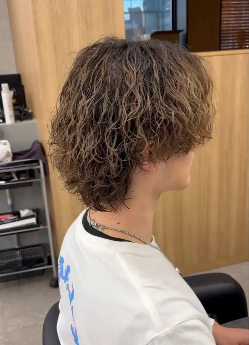 カラー パーマ メンズ 圧倒的な仕上がり /メンズ特化はるひのヘアスタイル