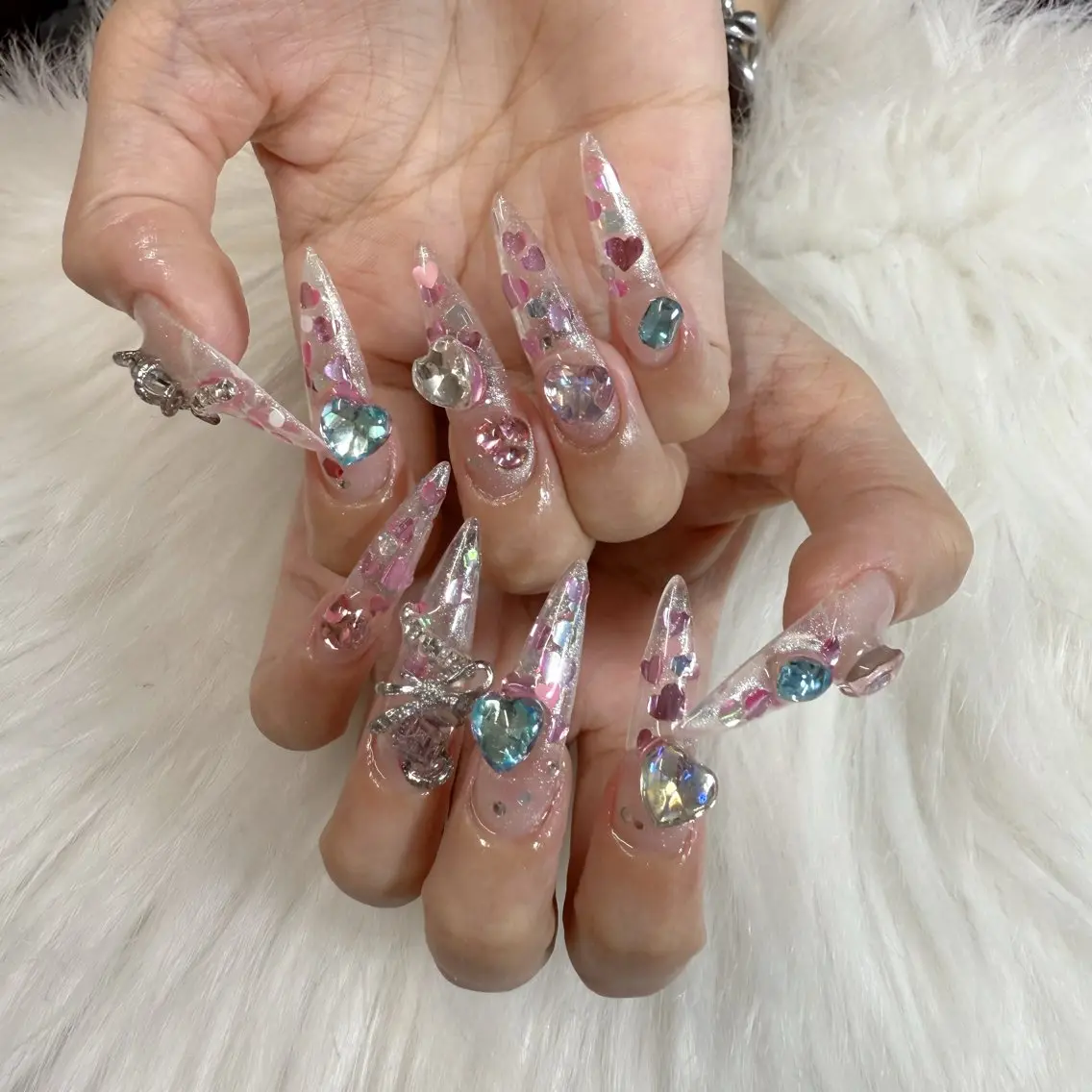 ネイル ハンドネイル 🎀nana🫧 ワンホンネイル🎀のネイルデザイン