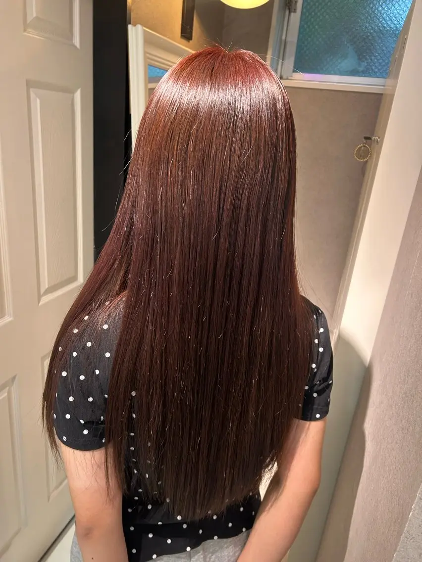 ロング カラー 艶カラー/暖色カラー Mizukiのヘアスタイル