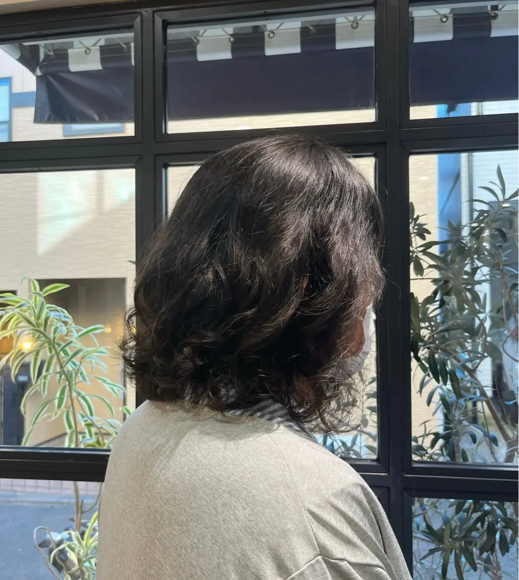 ミディアム ミディアムパーマ カットモデルさん 募集中です🎀のヘアスタイル