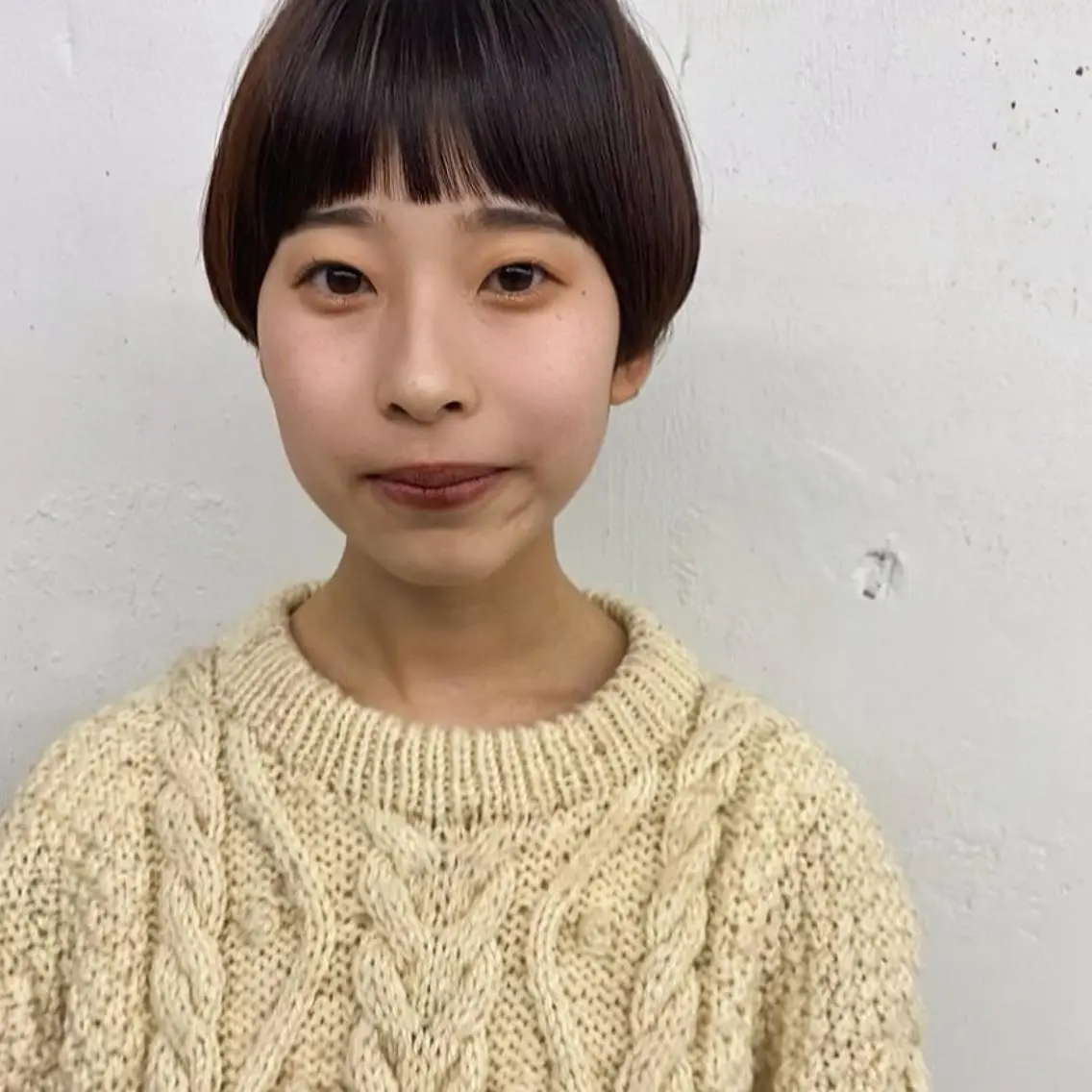ショート カラー オレンジ ショートヘア 大石 沙季のヘアスタイル